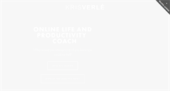 Desktop Screenshot of krisverle.com